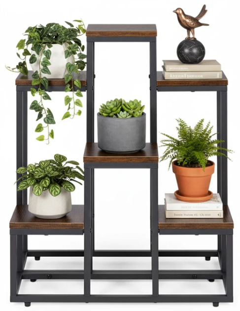 Підставка для квітів у горщиках ModernHome by Multistore ME-ATS20 6 полиць у стилі Лофт (5905817007752) - зображення 5