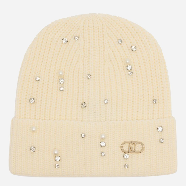 Czapka damska beanie Liu Jo 2F5017M0300-10701 One Size Kremowa - obraz 1