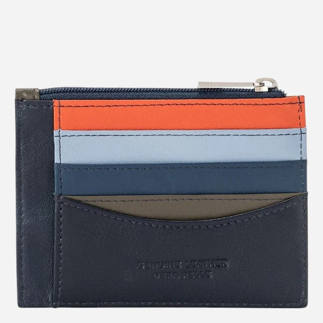 Etui na karty skórzane Dudubags 534-438-07 Niebieskie - obraz 2
