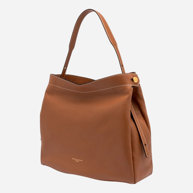 Torba damska skórzana Gianni Chiarini BS-11292-GRN-1117 Brązowa - obraz 3