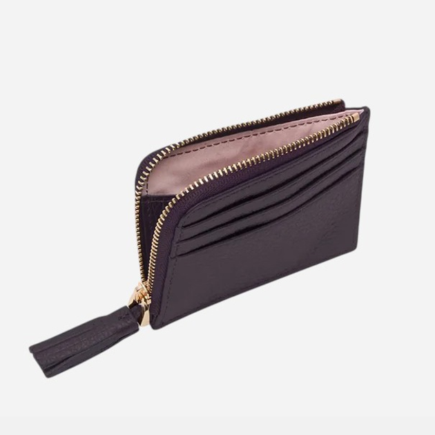 Etui na karty damskie skórzane Coccinelle E2MU0128901-V87 Fioletowe - obraz 2