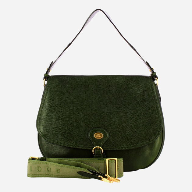 Сумка крос-боді через плече жіноча з натуральної шкіри середня The Bridge 045335D3-I2 Темно-зелена (800070346576) - зображення 1