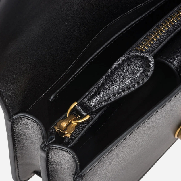 Torebka crossbody damska skórzana Pinko 100074A0F1-Z99Q Czarna - obraz 5
