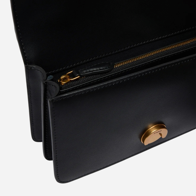Torebka crossbody damska skórzana Pinko 105856A0F1-Z99Q Czarna - obraz 3