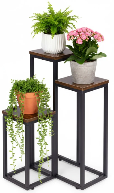 Підставка для квітів у горщиках ModernHome by Multistore ME-ATS14 3 полиці у стилі Лофт (5905817007691) - зображення 4