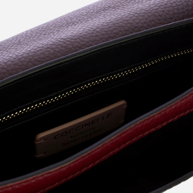 Torebka crossbody damska skórzana Coccinelle E1T1P180201-732 Czerwona - obraz 4