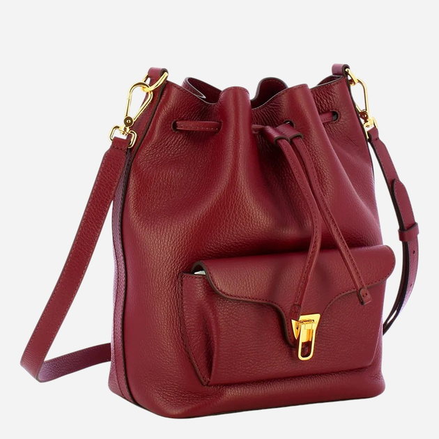 Torebka crossbody damska skórzana Coccinelle E1TFK230201-R52 Czerwona - obraz 3