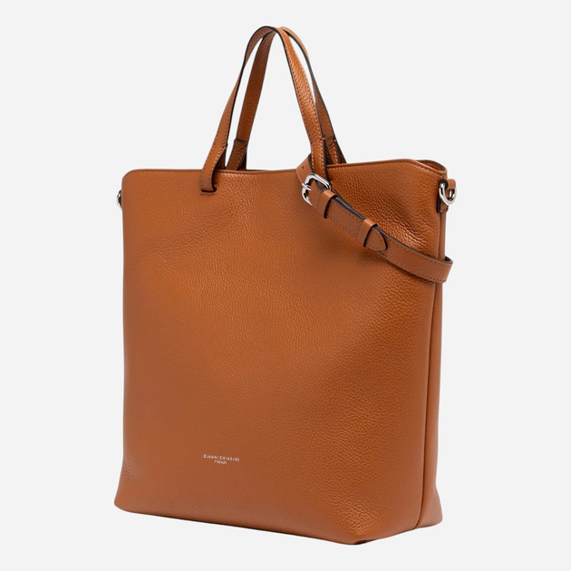 Сумка шопер жіноча з натуральної шкіри Gianni Chiarini BS-11595-GRN-1117 Коричнева (800070349397) - зображення 3