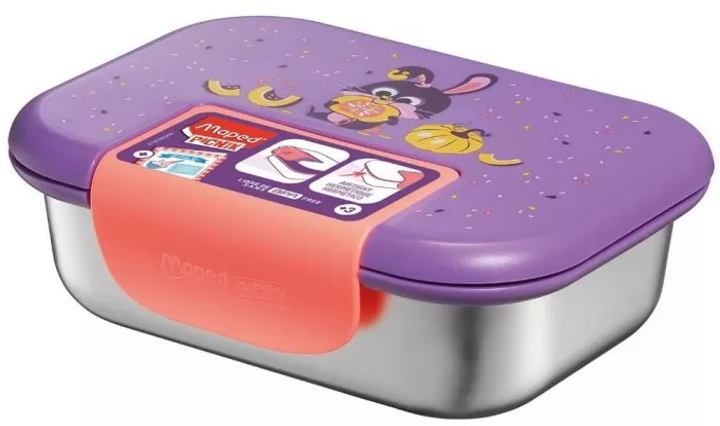 Ланч-бокс Maped Picnik Miniz Кролик сталевий 900 мл (3154148740025) - зображення 1