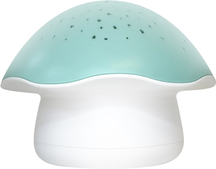 Lampka nocna dla dzieci z projektorem Pabobo Grzybek muzyczny Niebieska SP02M-B (3760125262284) - obraz 1