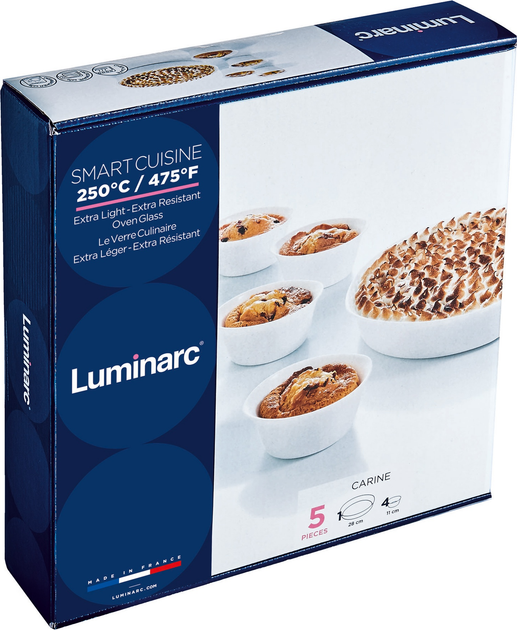 Zestaw naczyń żaroodpornych Luminarc Smart Cuisine 5-elementowy (883314714951) - obraz 1