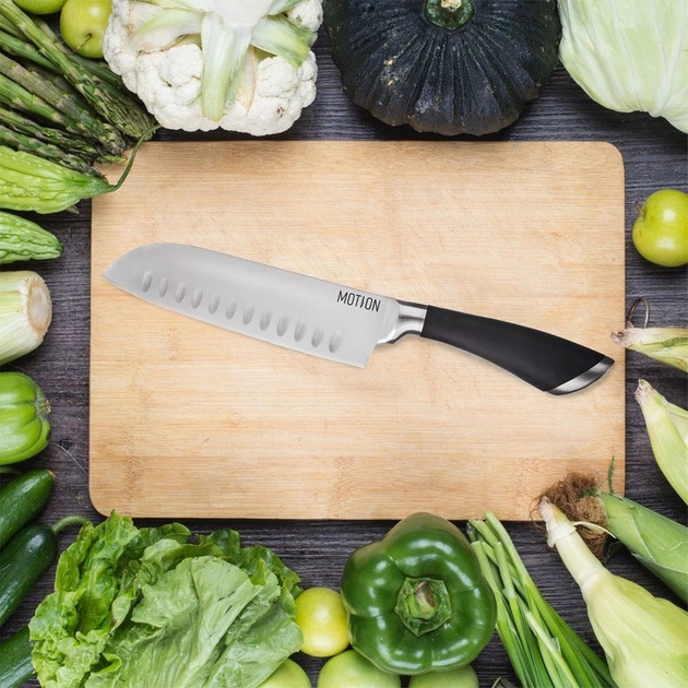 Nóż santoku Orion Motion stalowy 31 cm (8592381155322) - obraz 2