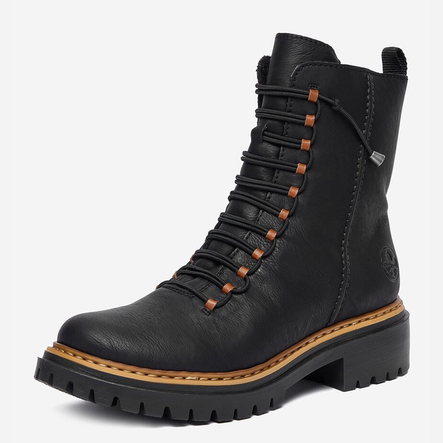 Жіночі зимові черевики високі Rieker 72653-00 40 (6.5UK) Чорні (4061811528653) - зображення 2