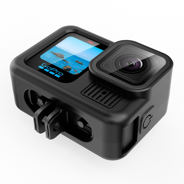 Силиконовый защитный чехол для GoPro Hero 13 Black + ремешок + крышка, чёрный (806731-2) - Фото 3 Силиконовый защитный чехол для GoPro Hero 13 Black + ремешок + крышка, чёрный (806731-2) - изображение 3