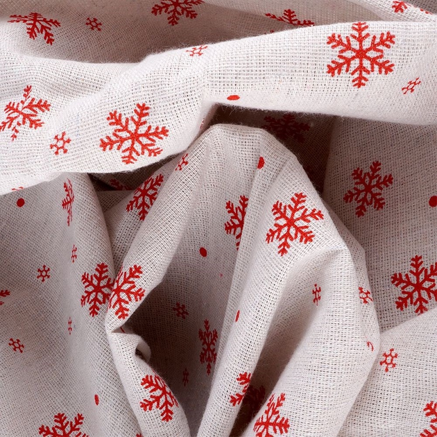 Скатертина Excellent Houseware стійка до плям сніжинки 180x130 см (5904316452346) - зображення 3