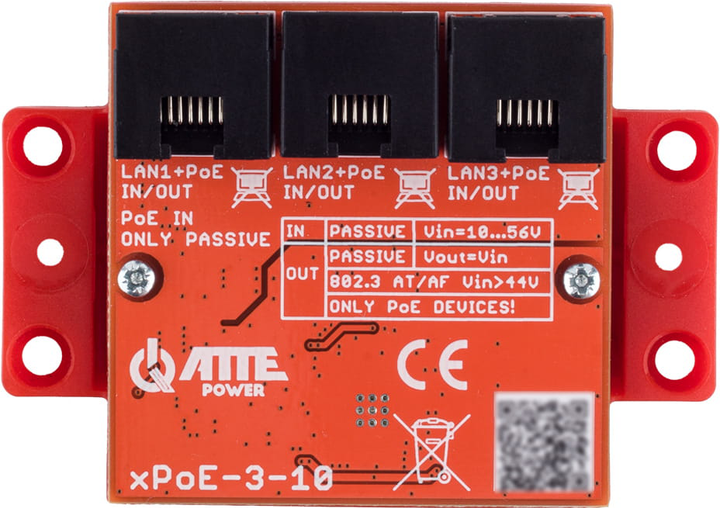 Модуль ATTE Switch xPoE-3-10 POE\Exetender (xPoE-3-10) - зображення 2