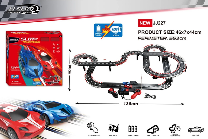 Tor samochodowy wyścigowy TRACK SPORT długość trasy 553 cm ZKT.JJ227-1 (55903864974058) - obraz 2