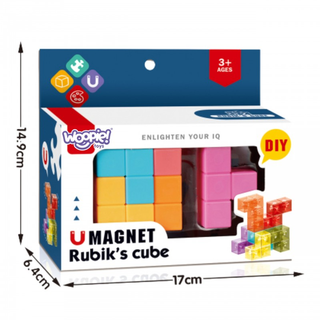 Układanka Kostka Magnetyczna Woopie Tetris (5906280654832) - obraz 3