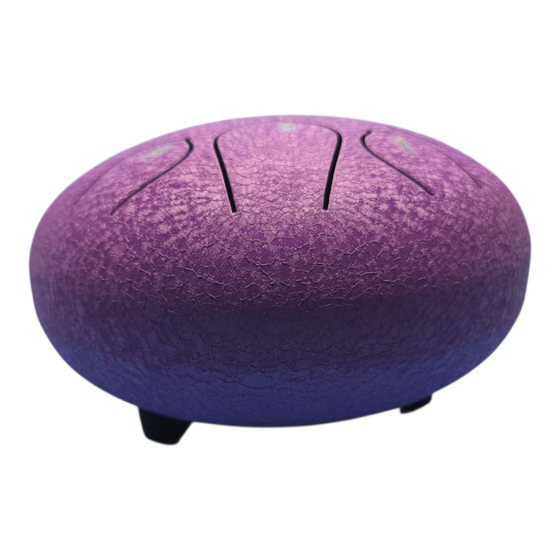 Глюкофон 8 нот 15 см фіолетовий tongue drum - Фото 3 Глюкофон 8 нот 15 см фіолетовий tongue drum - зображення 3