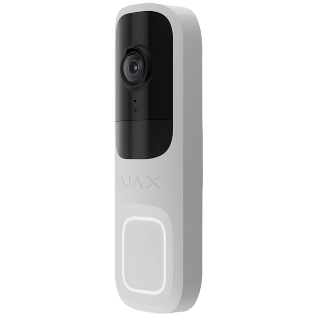 Видеозвонок Ajax Doorbell White RAL 9003 с 4Мп камерой и подключением по Wi-Fi Белый - изображение 2