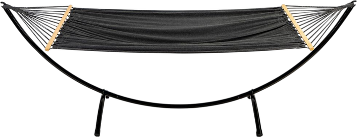 Hamak ze stelażem ModernHome by Multistore GW-940 296 x 120 x 103 cm Czarny (5905817002269) - obraz 3