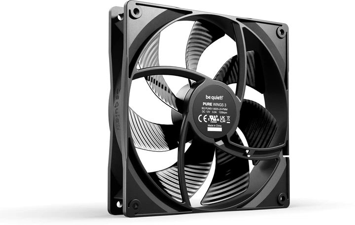 Zestaw wentylatorów be quiet! Pure Wings 3 140mm PWM Triple Pack Black (BL139) - obraz 2