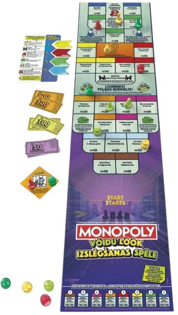 Настільна гра Hasbro Monopoly Knockout (естонською та латиською мовами) (5010996218223) - зображення 5