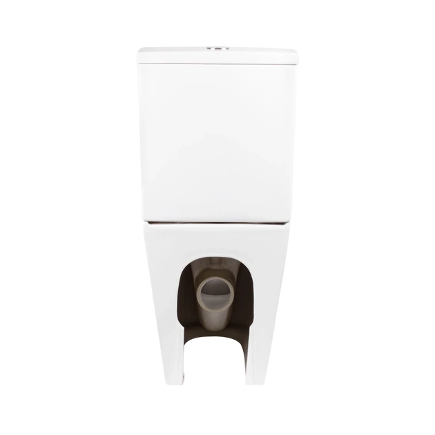 Унитаз компакт Mixxus Premium Ellipse-0402-R 660x390 овальный, с сиденьем, белый (MP6468) - изображение 4