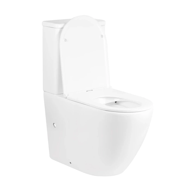 Унитаз компакт Mixxus Premium Ellipse-0402-R 660x390 овальный, с сиденьем, белый (MP6468) - изображение 3