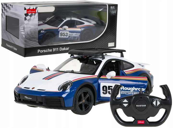 Auto zdalnie sterowane Rastar Sportowy samochodzik Porsche 911 Dakar Performance 1:14 (6930751324404) - obraz 2