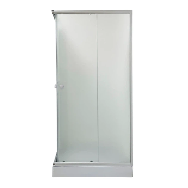 Душова кабіна з низьким піддоном Mixxus CUBIC SCT01-90x90x195-FB CHROME матове скло 4мм (MI6903) - зображення 7