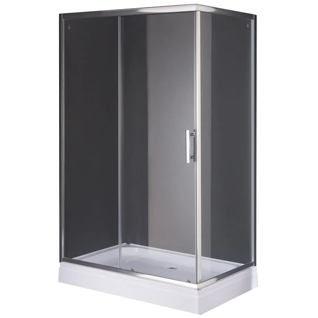 Душевая кабина с низким поддоном Mixxus HARD SCT01-100x90x198-TR CHROME прозрачное стекло 5мм (MI6909) - изображение 10