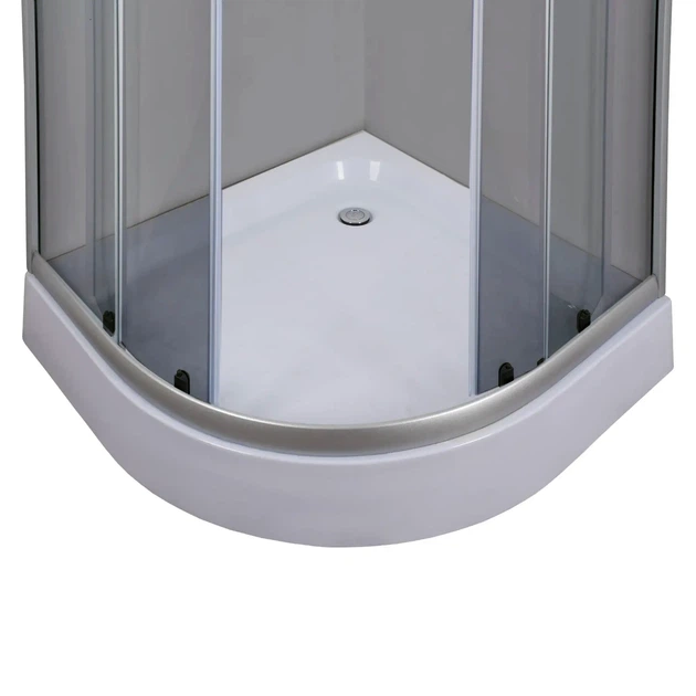 Душевая кабина с низким поддоном Mixxus PLAIN SCT02-90x90x195-GR SATIN серое тонированное стекло 4мм (MI6898) - изображение 7