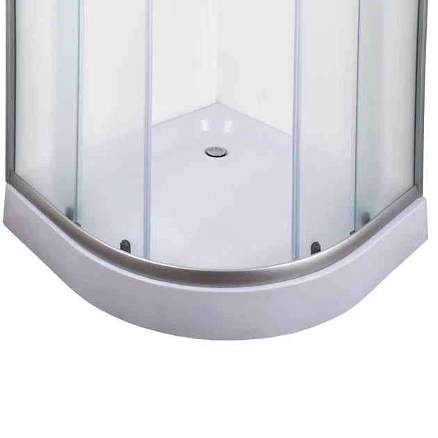 Душевая кабина с низким поддоном Mixxus PLAIN SCT02-90x90x195-FB SATIN матовое стекло 4мм (MI6896) - изображение 11