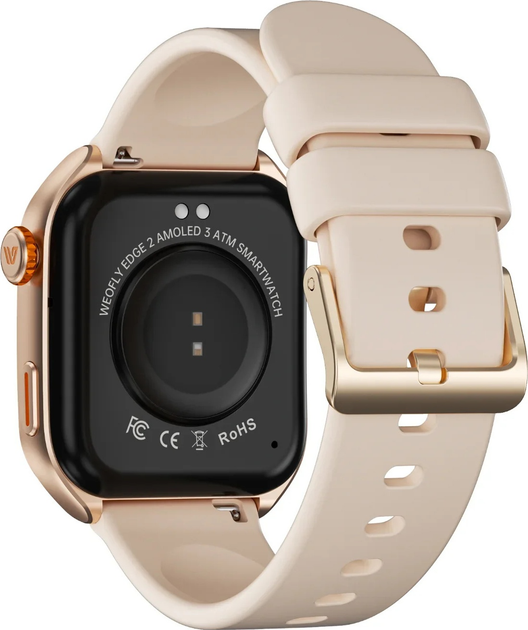 Smartwatch Weofly Edge 2 Golden (6954625339332) - obraz 4