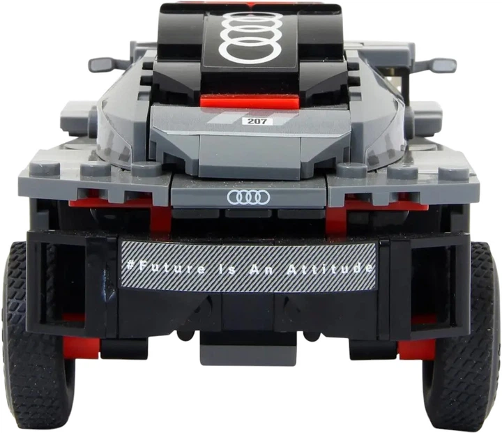 Машинка-конструктор Rastar Bricks Audi RS Q e-tron 1:30 Сіра (4540087) - Фото 5 Машинка-конструктор Rastar Bricks Audi RS Q e-tron 1:30 Сіра (4540087) - зображення 5