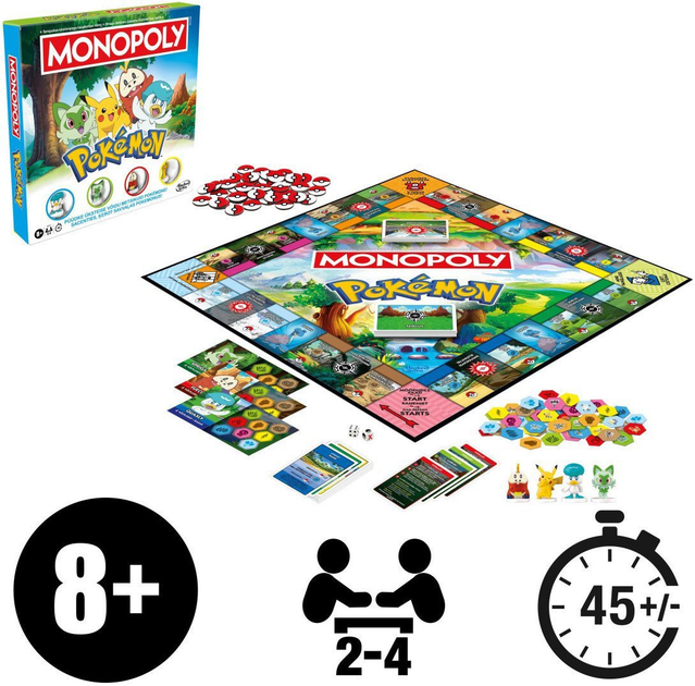 Настільна гра Hasbro Monopoly Pokemon (версія естонська та латиська) (5010996315526) - зображення 2