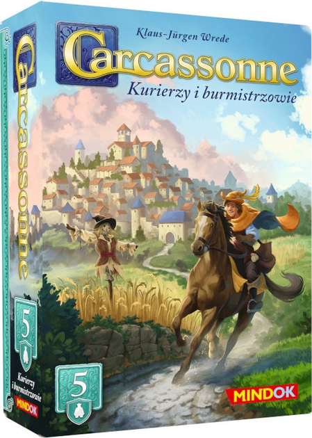 Dodatek do gry planszowej Bard Carcassonne 3 Kurierzy i Burmistrzowie Edycja 5 (edycja polska) (8595558307258) - obraz 1