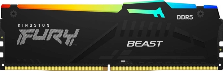 Kingston FURY Beast RGB DDR5 32GB1枚 5600 Пам'ять ПК Kingston DDR5 32GB KIT (16GBx2) 5600 FURY Beast RGB