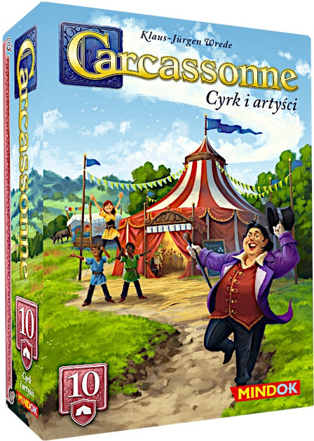 Dodatek do gry planszowej Bard Carcassonne 3 Cyrk i Artyści Edycja 10 (edycja polska) (8595558307302) - obraz 1