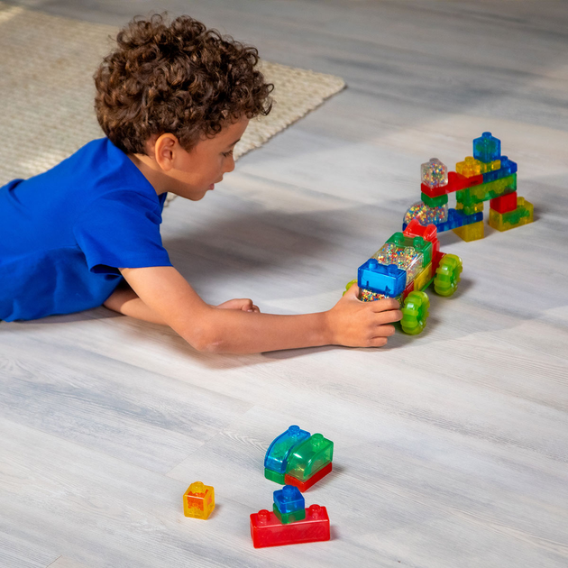 Układanka sensoryczna Goliath Jelly Blox Buduj i układaj 2w1 w walizce 931693 (8720077316935) - obraz 7