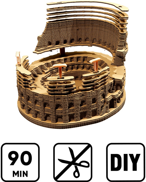 Пазл 3D картонний Cartonic Колізей CARTCOLO (4820191133976) - зображення 5