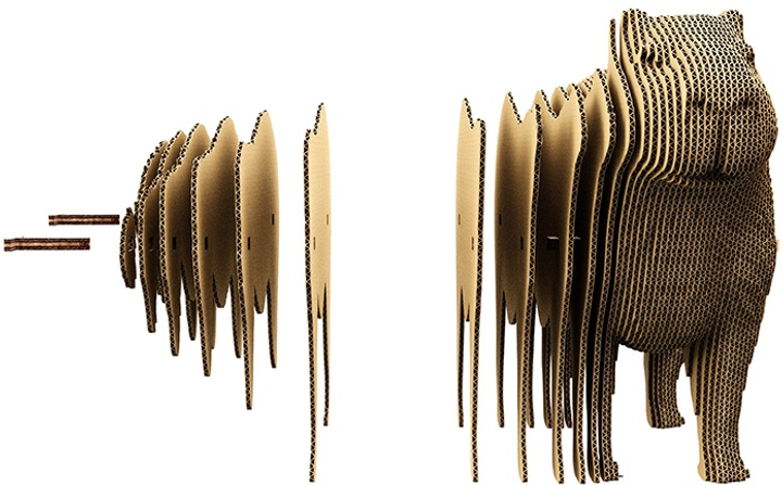 3D пазл картонний Cartonic Капібара CARTCAPY (4820191134393) - зображення 3