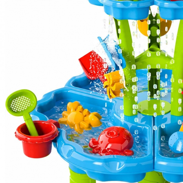 Stolik wodny Woopie 2w1 Piaskownica Fontanna XXL Aquapark Delfin 55662 (5906280655662) - obraz 4