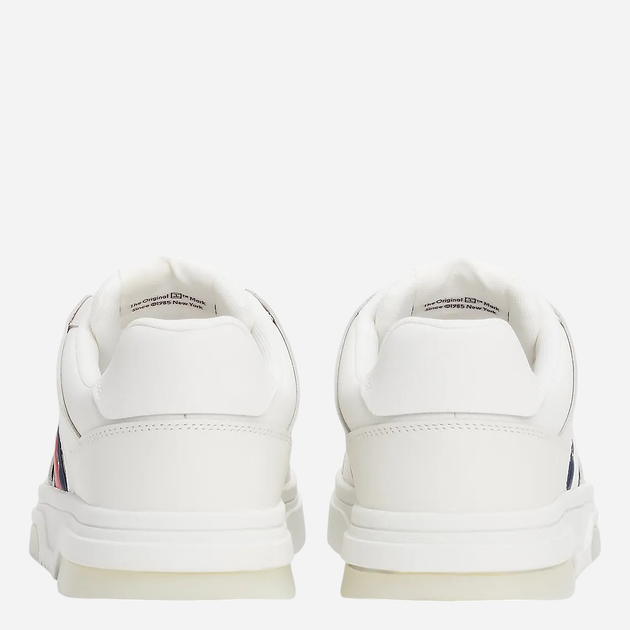 Sneakersy męskie skórzane Tommy Jeans EM0EM01576-TCR 42 Białe (8720638358909) - obraz 4