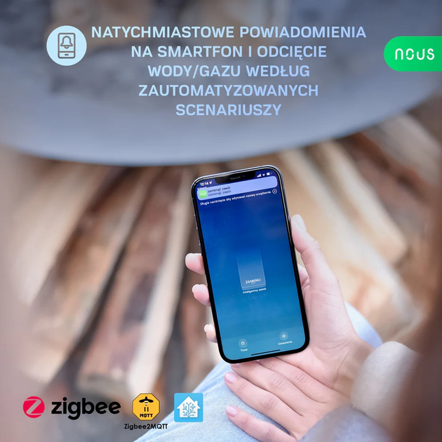 Розумний електропривод клапана Nous LZ3 (ZigBee) (5907772033968) - зображення 5