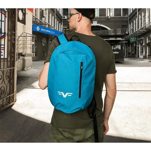 Рюкзак для ноутбука Frime Keeper Light blue 15.6" - Фото 5 Рюкзак для ноутбука Frime Keeper Light blue 15.6" - изображение 5