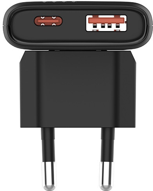 Ładowarka sieciowa Allity GaN PD QC ATC-02-65WAC 1x USB-C + 1x USB-A 65W Black (5906667550702) - obraz 4