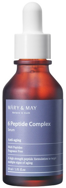 Сироватка для обличчя Mary&May 6 Peptide Сomplex від зморшок 30 мл (8809670680824) - зображення 1