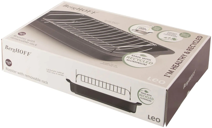 Форма для випікання BergHOFF Leo Graphite з решіткою 42х28 см (5413821367279) - зображення 4